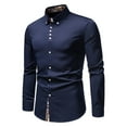 thumbnail image 2 of Lilgiuy Fall Tee Shirts for Casual Solid Turn Down Long Sleeve Pullover Zipper Top for New Year Thanksgiving, 2 of 5