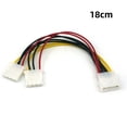 thumbnail image 2 of 4-Pin to 2-Pin IDE Power Supply Splitter - Copper, 18cm, for Computer Fans/D-Type Hard Drives, Easy Install, Safe & Efficient, 2 of 5