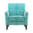 thumbnail image 6 of Aiken Arm Chair in Turquoise Damask, 6 of 8