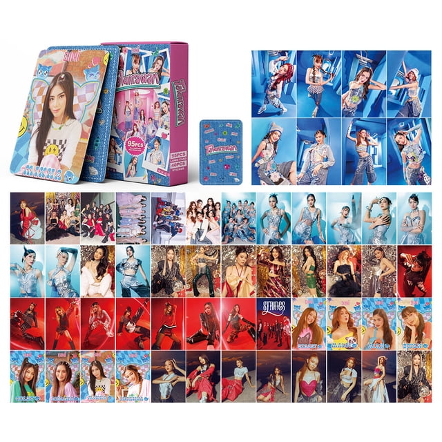 EDTara 95pcs Kpop BINI Photocard Rounded Edges Talarawan Album Card Korean Style Printing Fans Collection Boxed Card