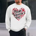 thumbnail image 2 of Goodeals Fleece Valentine Sweatshirt Men 2025 Oversized Hearts Long Sleeve Shirt Happy Valentines Day Heart Sweatshirts Gift for His(White,XXL)Online Deals, 2 of 6
