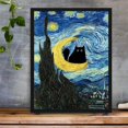 thumbnail image 4 of DIY 5D Diamond Painting Kit (For Adults) Diamond Painting "Van Gogh Starry Night Cat" - Full Diamond Crystal Rhinestone Embroidery Craft Kit, Can Be Used As Gift, Wall Decoration, 4 of 8