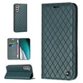 thumbnail image 1 of Wallet Case for Galaxy S22 Credit Card Holder, [RFID Blocking] [Shockproof Interior Case] PU Leather Folio Kickstand Magnetic Flip Folding Cover For Samsung Galaxy S22, Green, 1 of 10