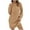 Khaki, variant on Wancir Women's 2024 Ribbed Long Sleeve Sweater Dress High Neck Slim Fit Knitted Midi Dress