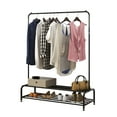 thumbnail image 3 of O'Force Clothing Garment Rack with Shelves, Metal Cloth Hanger Rack Stand Clothes Drying Rack for Hanging Clothes, 3 of 7