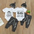 thumbnail image 7 of Seyurigaoka Baby Boys 3Pcs Summer Outfits Short Sleeve Romper +Knot Pants +Hat, 7 of 7