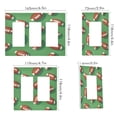 thumbnail image 2 of Yayeee Rocker Switch Wall Plate 3-Gang 6.5"x4.6" Home Decorative Outlet Cover, American Footballs, 2 of 6