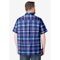 thumbnail image 2 of KingSize Men's Big & Tall Plaid Wrinkle-Resistant Short Sleeve Button Down, 2 of 5