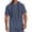 Navy-A#50610BB, variant on Hearthz Men’s Linen Blend Hooded Henley Shirts Drawstring Button Men's Shirts Short Sleeve Summer Beach Men's T-Shirts
