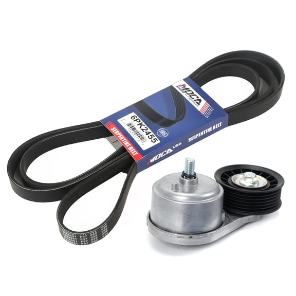 MOCA AUTOPARTS Serpentine Belt Drive Component Kit Fit for 1997-2000 Chevrolet C2500 K2500 5.0L 5.7L & 1996-2000 GMC Yukon 5.7L