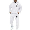 thumbnail image 4 of heyac Men Leisure 2 Piece Suits Long Sleeve PantsBig and Tall Autumn Winter Casual Outfits Athletic Fit Sweatsuit Long Sleeve Hoodies and Sweatpant Set, 4 of 4