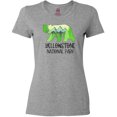 thumbnail image 3 of Inktastic Yellowstone National Park- Mountains and Bear Shape Women's T-Shirt, 3 of 5