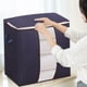 thumbnail image 1 of Almacenamiento resistente, asas reforzadas, bolsas de almacenamiento extra grandes, bolsa de ropa, cierre doble, ahorro de espacio, viaje, gran capacidad, bolsa de almacenamiento visual de ropa, verti, 1 of 6