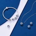 thumbnail image 3 of Erizteya X Letter Alphabet Charm 925 Sterling Silver A-Z Initial Beads Fits Europeans Bracelet and Necklace, 3 of 7