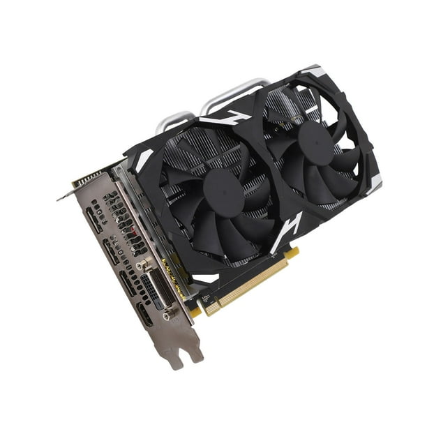 Tarjeta Gráfica RX 580, 16 PCI Express 3.0 Gaming Graphics Card 8GB 2 Ventiladores de Enfriamiento para PC Para Casa