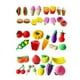 thumbnail image 1 of EeaseMX 24 borradores de lápiz con forma de fruta 3D, borradores de pastel de verduras, papelería creativa, útiles escolares para niños y estudiantes (aproximadamente 4 unidades por paquete), 1 of 7