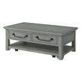 thumbnail image 2 of Martin Svensson Home Beach House Dove Grey Solid Wood 2-Drawer Coffee Table, 2 of 3