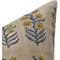 thumbnail image 2 of Premium Pure Linen Pillow Cover with Hand Block Prints By Fabdivine, 26X26, Throw Pillowcase Cushion Cover with Zipper for Sofa, Couch, Home Décor, Outdoor, Farmhouse, Living Room, Inderdhanush, 2 of 6