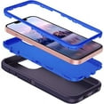 thumbnail image 5 of iPhone 14 Heavy Duty Case {Shock Proof Case with 3 Layer Rubber, Shatter Resistant, [Tough Armour] Rugged Case Compatible for iPhone 14} Navy, 5 of 7