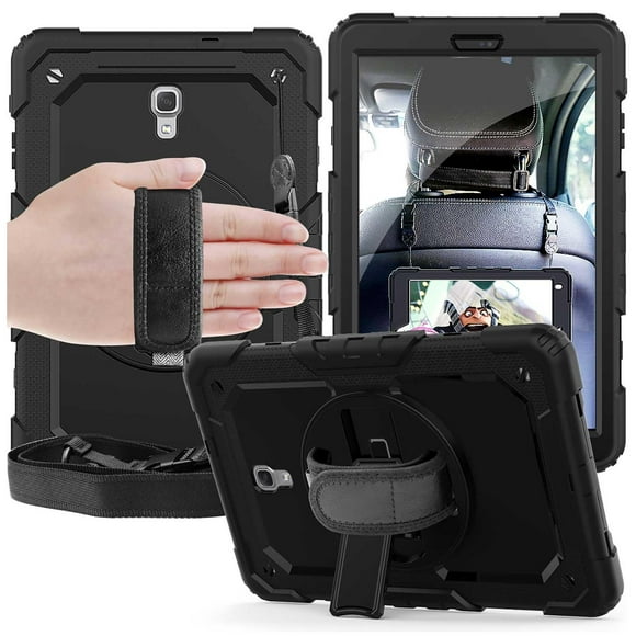 Funda TEKKU StrapB uso rudo para Samsung Tab A de 10.5 Negra T590 T595