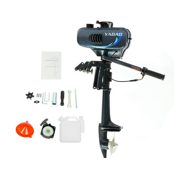 Miumaeov 3.5 HP 2-StrokeHeavy Duty Outboard Motor Fishing Boat Water Cooling Short Shaft