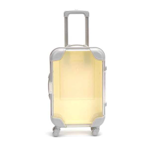 Mini creative movable suitcase storage box, simulated storage, luggage