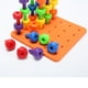 thumbnail image 2 of Juguetes educativos para niños de 5 a 7 años, juego de tablero de clavijas de 30 piezas, juguete de motricidad fina de terapia Montessori para niños pequeños, tablero de clavijas de poliéster,, 2 of 7