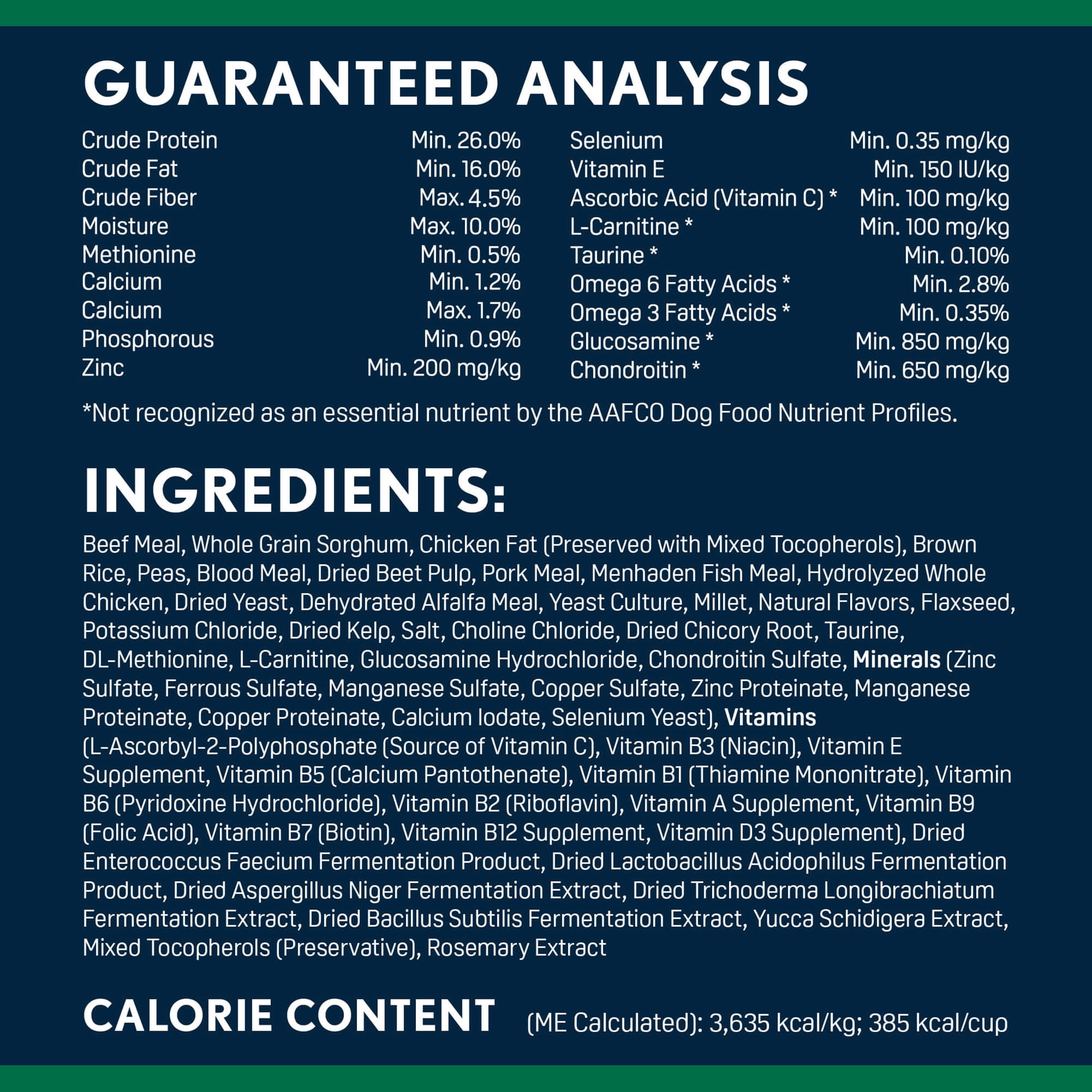 Next Level Performance Plus™, For Active Adult Dogs, Joint Support, Beef-Chicken-Pork-Fish Flavors, Dry Dog Food, 40 lbs
