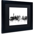 thumbnail image 2 of Trademark Fine Art "Las Vegas Nevada Skyline B&W" Canvas Art by Michael Tompsett, Black Matte, Black Frame, 2 of 4