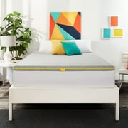 Early Bird 3 Inch Hybrid Mattress Topper, Dual-Sided, Flip for Firm or Plush Sleep, Cooling Memory Foam, California King