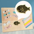 thumbnail image 4 of Kids Busy Board Lentejuelas Sensory Busy Board Accesorios para juguetes de champán Zulema Material de tablero ocupado, 4 of 8