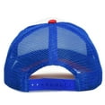 thumbnail image 3 of DALIX Youth Mesh Trucker Cap - Adjustable Hat in Red/White/Blue Front Foam, 3 of 7