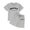 Grey, variant on Hienoo Girls Cotton Outfits Seattle Printed Short Sleeve T-Shirt Shorts Set, Sizes 4-14