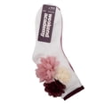 thumbnail image 2 of Weekend Academy Girls’ 3-Pack Floral Appliqué Crew Socks Sizes S-L, 2 of 6
