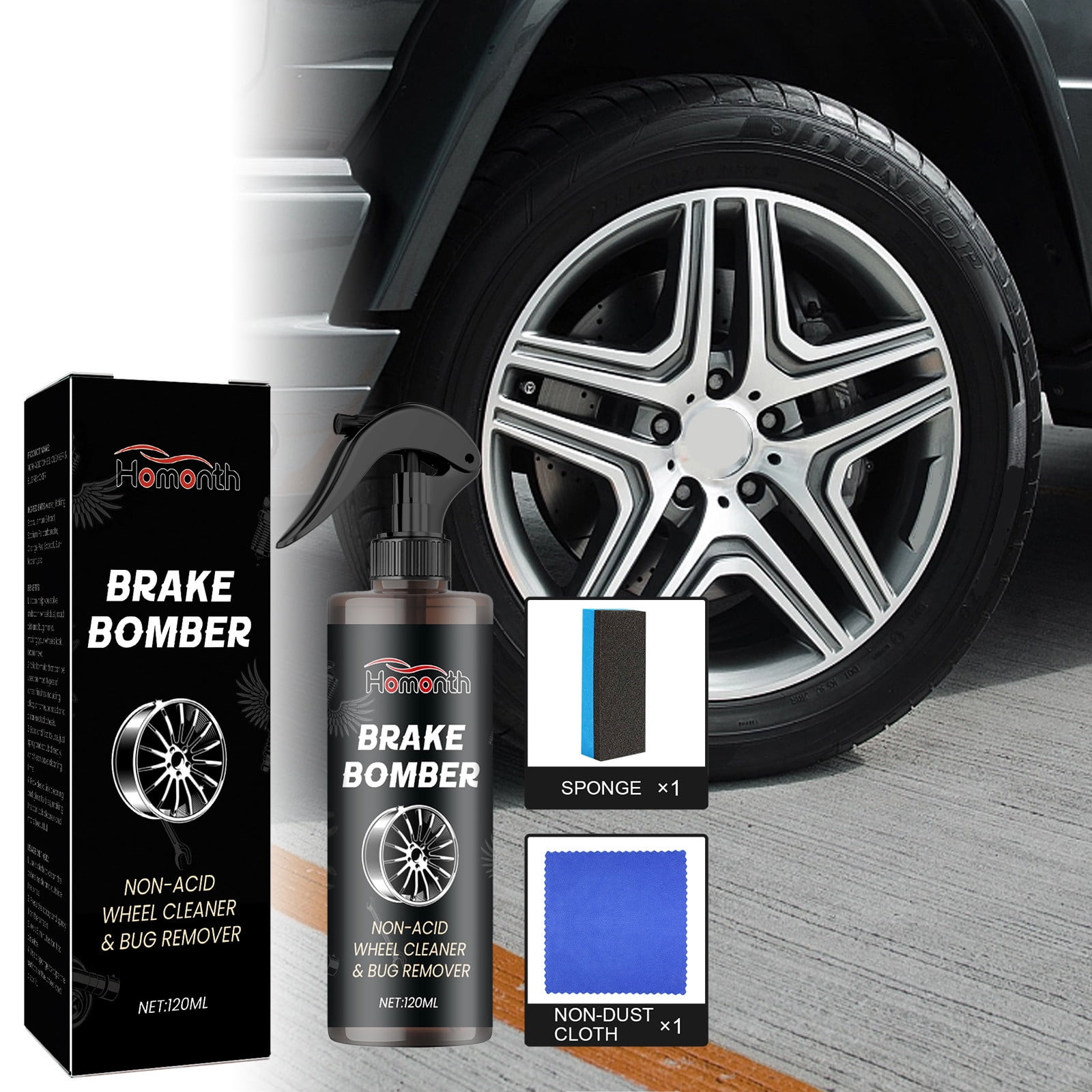 Nettoyant Jantes 120 Ml – Enlève Les Taches Tenaces Sur Les Pneus Et Roues – Format Pratique - 3