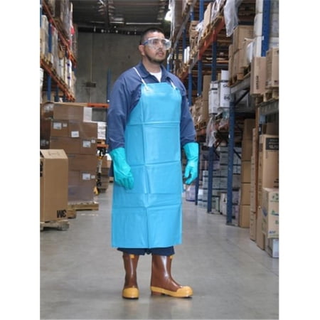 Ansell 012-56-102 33 x 49 in. 20 Mil Heavy-Duty PVC Apron, Green