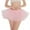 Pink, variant on Womens Pleated Gauze Short Skirt Tutu Dancing Skirt Green One Size