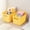 Yellow, variant on 4-Pack Plastic Storage Box for Dorm Organizer,Book & Clothes Storage Bins with Lid,Snack Toy Organizer for Students