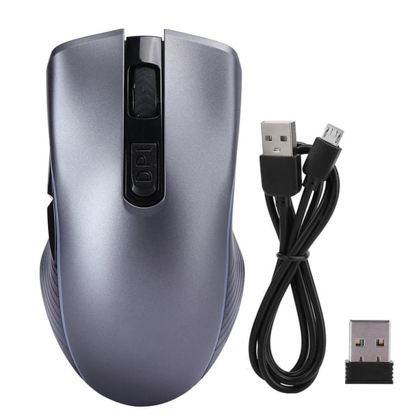 Ratón Inalámbrico Para Bluetooth Recargable Dual??Mode Computer Mute Game Office Universal (Gris Espacial (Modo Dual) 2.4G+Para Bluetooth) Vogacara EL007190-00