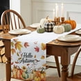 thumbnail image 3 of Fall Thanksgiving Table Runner, Autumn Thanksgiving Kitchen Dining Table Decoration for Home Party Decor 13x48 Inches, 3 of 9