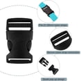thumbnail image 3 of 10 Pcs Webbing Buckle 25mm POM Backpack Buckle Attachment Strap Clip Black Adjustable Plastic Buckle Quick Release Buckle Safety Strap Buckle for Seat Belt Tent Closure Fastening, 3 of 5