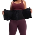 thumbnail image 5 of Corsé de entrenamiento de cintura XXL para mujer, recortador de entrenamiento para sudor, faja deportiva, cinturón moldeador de cuerpo, corsé deportivo con cremallera de látex, 5 of 5