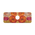thumbnail image 7 of Yayeee Faucet Mat for Kitchen Sink 14.7" Diatomite Long Splash Guard Pad, Orange Abstract Floral, 7 of 7