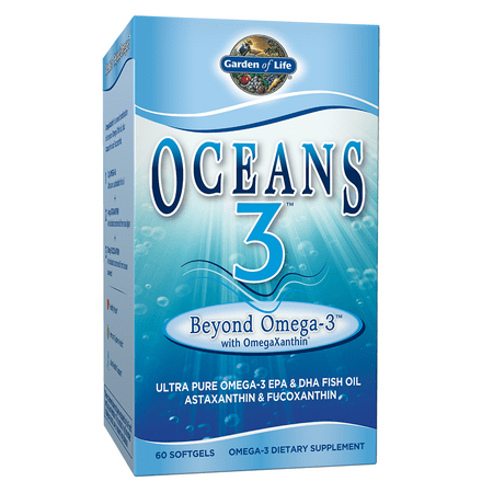 Garden of Life Oceans 3 Beyond Omega-3 Softgels, 60 (Omega Planet Ocean Best Price)