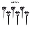 thumbnail image 1 of Mainstays Solar Powered Black LED Square Pathway Light Set, 10 Lumens (6 Pack), 1 of 8