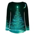 thumbnail image 4 of Qertyioot Chandail en Molleton de Noël pour Femmes, Manches Longues, Col Rond, Mode Décontractée, 4 of 5