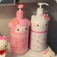thumbnail image 2 of Bath Bottle - Cute Cat Design, 1000ml Large Capacity Push-On Cartoon Dispenser Bottle, Perfect Christmas Gift, Shampoo Dispenser, Playful Home Decor, Kawaii Style, Lightweight Construction, Durable P, 2 of 19
