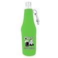 thumbnail image 1 of Beer! It's Your Friend! Beer Bottle Coolie (Bright Green With Opener), 1 of 2