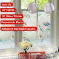 thumbnail image 3 of 39x18 inch 3D Glass Sticker Adhesive-free Electrostatic Glass Film UV Protection For Home Office, 3 of 13