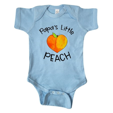 

Inktastic Papa s Little Peach Cute Peach Heart Gift Baby Boy or Baby Girl Bodysuit